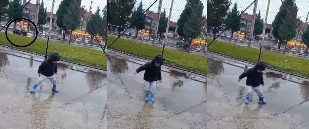 KAZA ANI CEP TELEFONUNA YANSIDI.