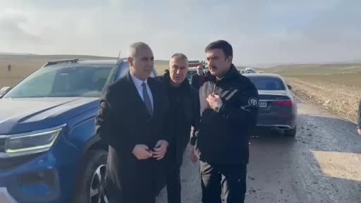 Libya’dan gelen askeri heyet uçak kazasının yaşandığı bölgede