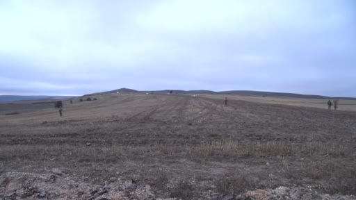 Libya Genelkurmay Başkanı Al-Haddad’ın içinde bulunduğu jetin düştüğü alanda güvenlik önlemleri...