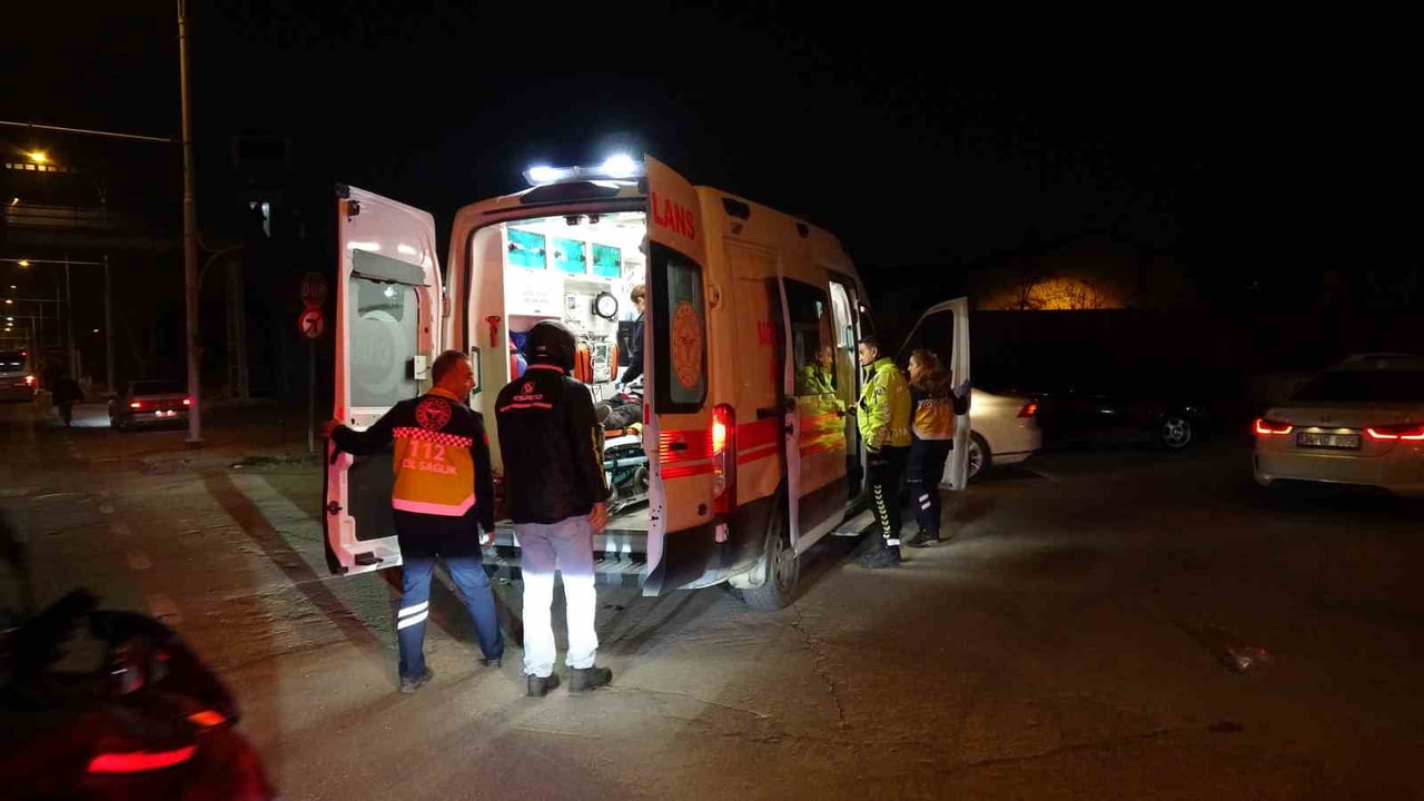 MALATYA'DA MOTOKURYE KAZADA YARALANDI