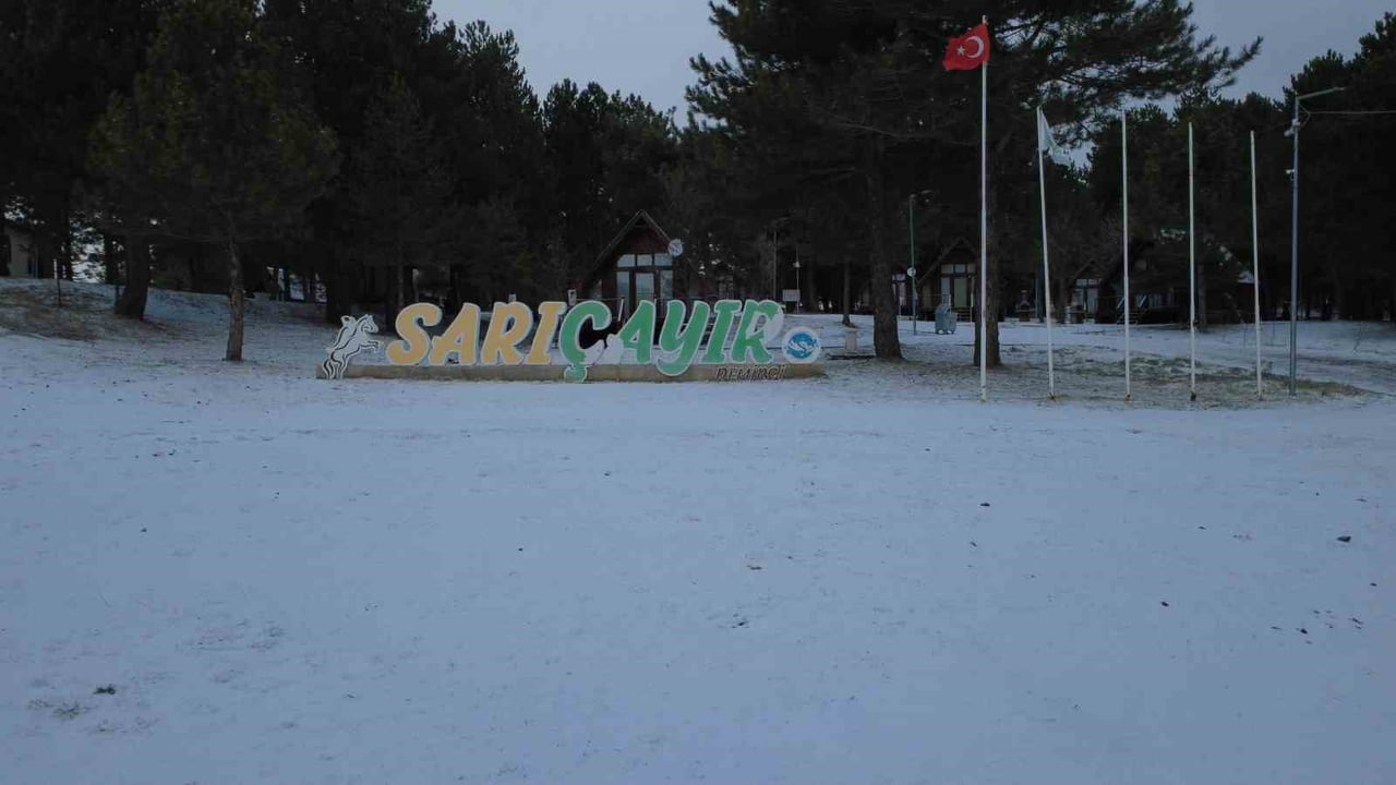 MANİSA'NIN DEMİRCİ İLÇESİNDE KAR YAĞIŞI ETKİLİ OLDU