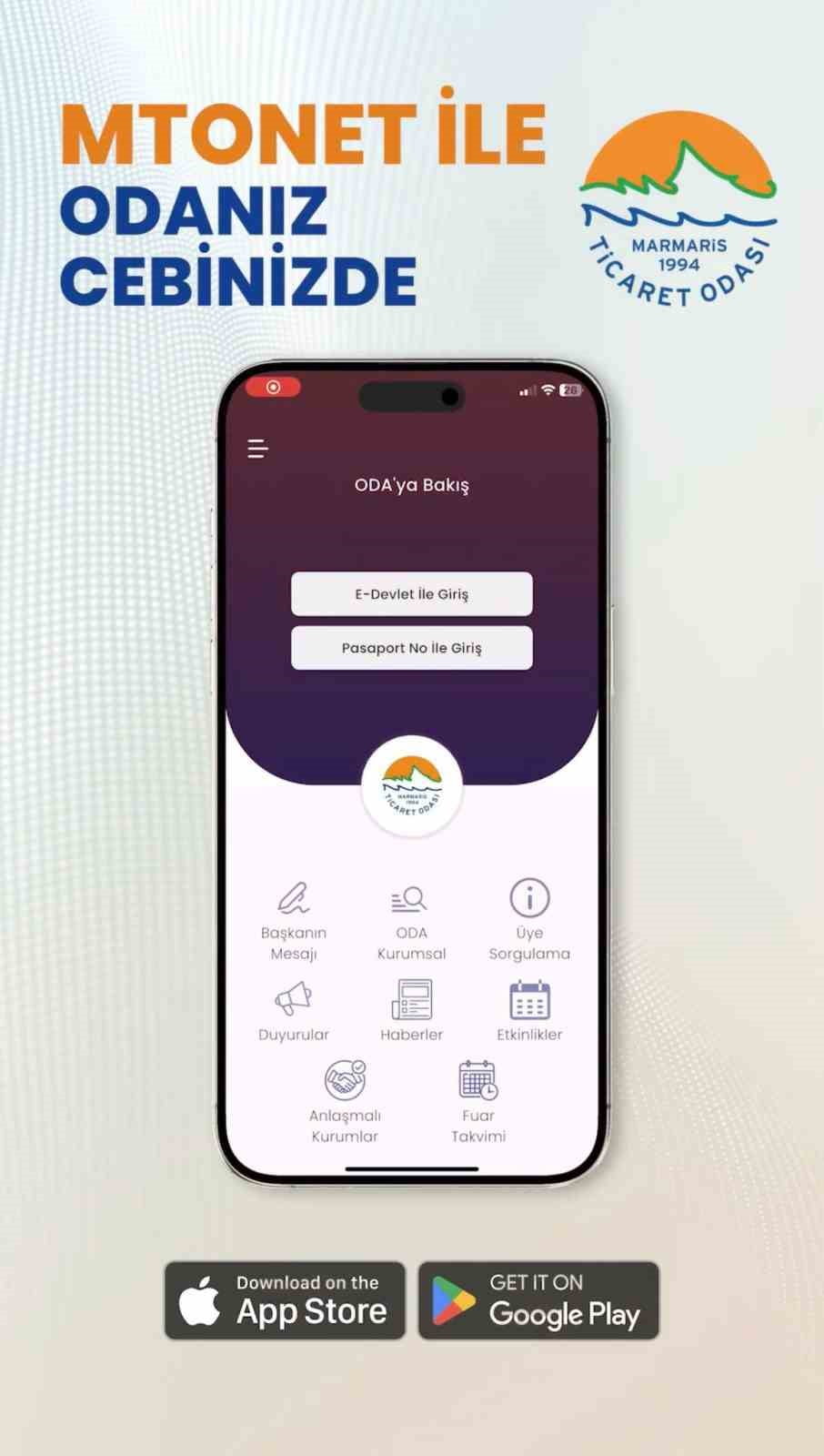 MTONET MOBİL UYGULAMASI ÜYELERİN HİZMETİNE AÇILDI
