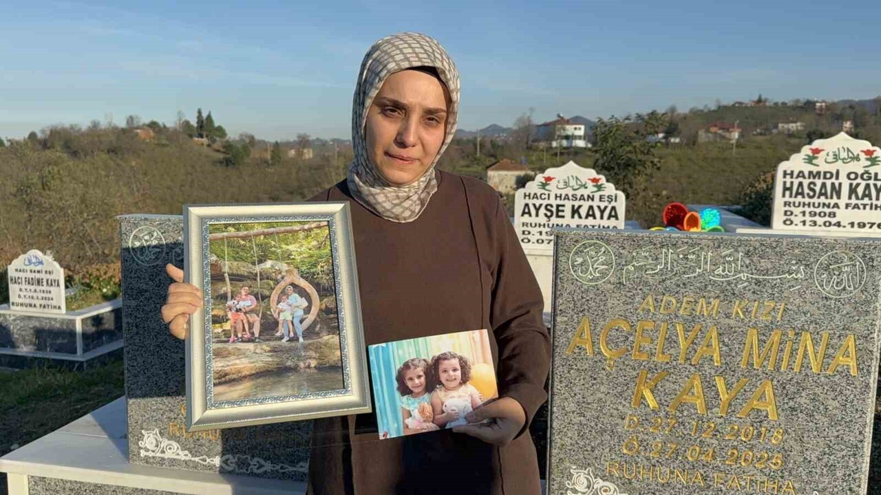 OLAYDA YARALI KURTULAN ÇİĞDEM KAYA (31) DURUŞMA ÖNCESİ ÇOCUKLARININ VE EŞİNİN MEZARINI ZİYARET...