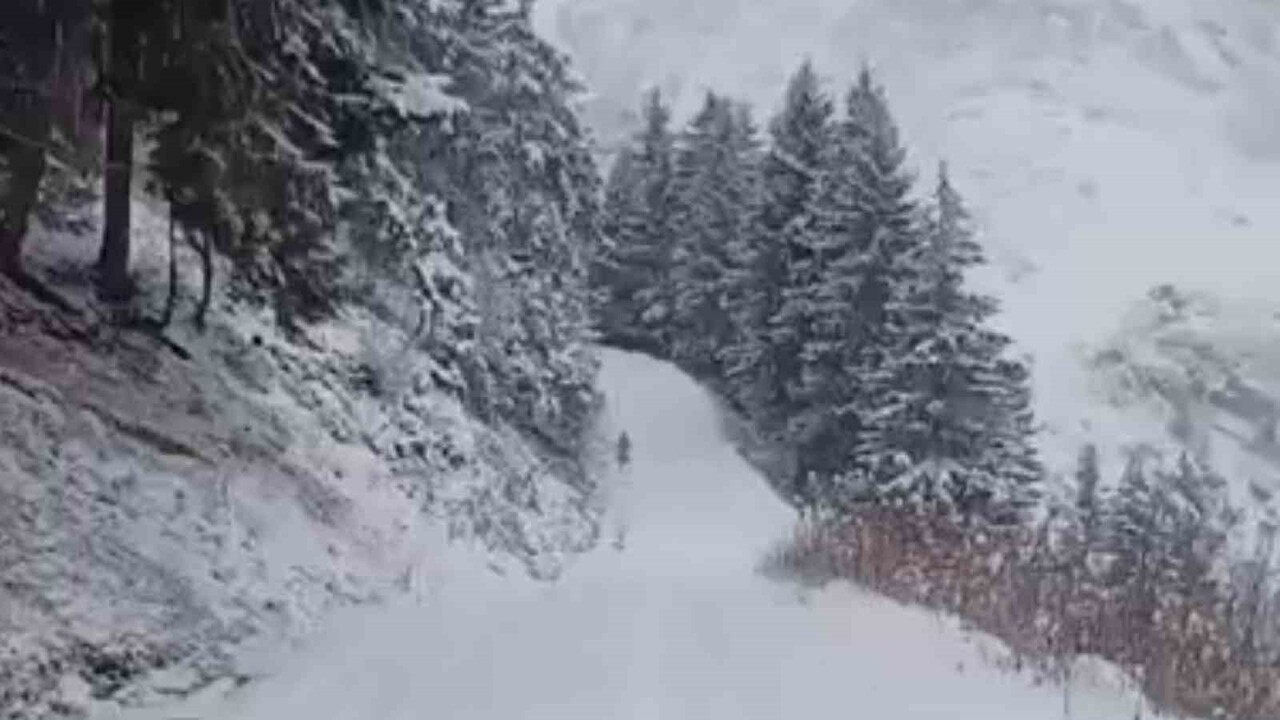 RİZE’NİN İKİZDERE İLÇESİNE BAĞLI ANZER YAYLASI’NA KAR YAĞINCA YAYLACILAR ZOR ANLAR YAŞARKEN ORTAYA...