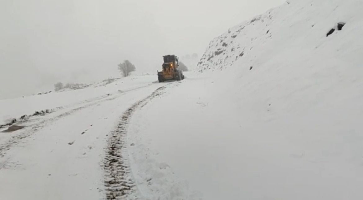 SİİRT'TE KAR YAĞIŞI NEDENİYLE 45 KÖY YOLU ULAŞIMA KAPANDI. MAHSUR KALAN BAZI ARAÇLAR, EKİPLER...