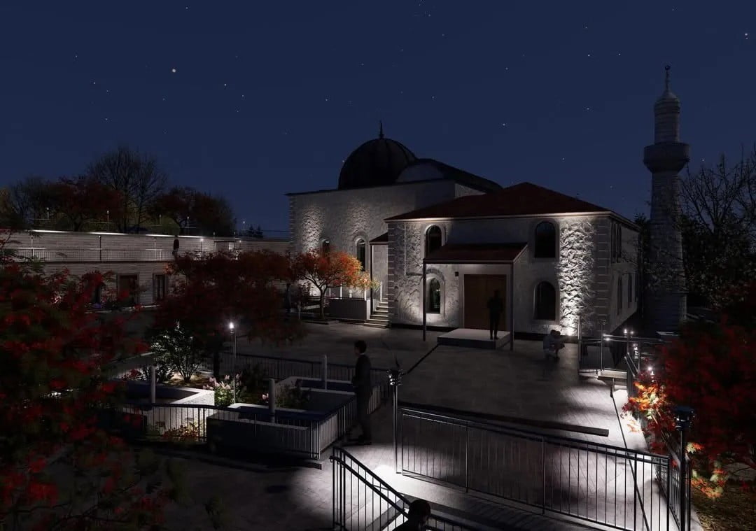 SİNOP'TA, VAKIFLAR GENEL MÜDÜRLÜĞÜ KOORDİNESİNDE YÜRÜTÜLEN ÇALIŞMALAR KAPSAMINDA CAMİ VE TÜRBENİN...