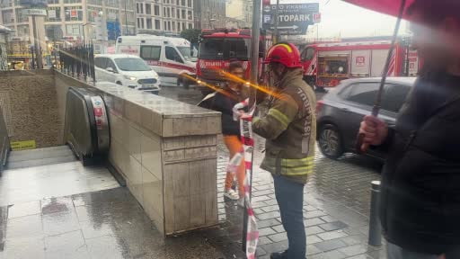 Şişhane metro istasyonunda intihar girişimi