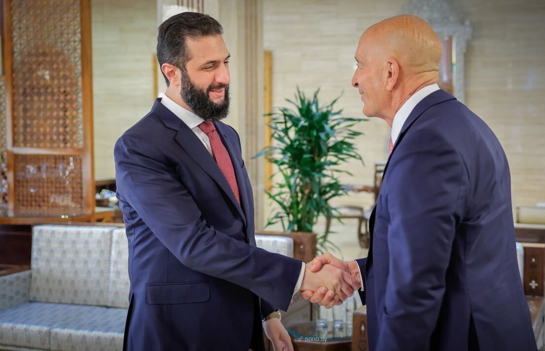 SURİYE DEVLET BAŞKANI AHMED EŞ-ŞARA, ABD'NİN ANKARA BÜYÜKELÇİSİ VE SURİYE ÖZEL TEMSİLCİSİ TOM...