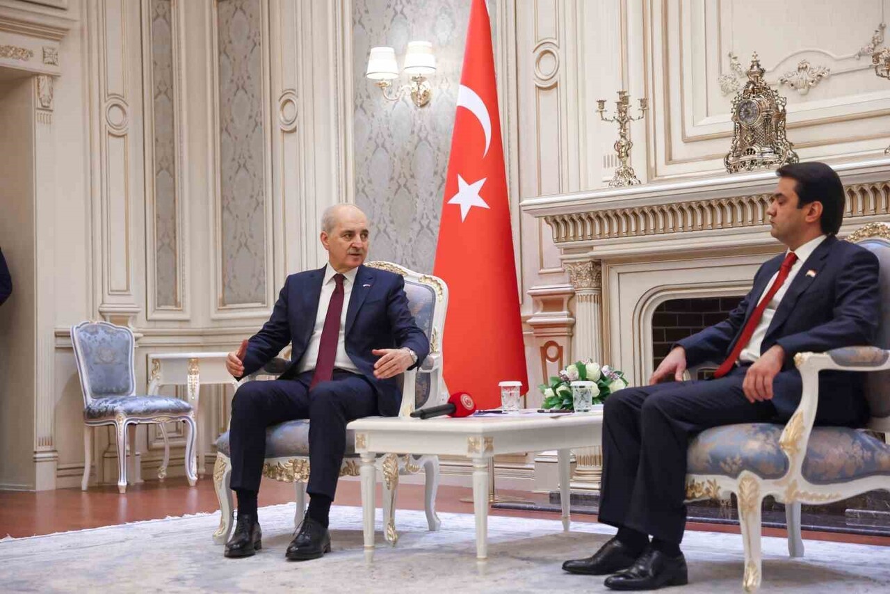 TBMM BAŞKANI KURTULMUŞ, RESMİ ZİYARETTE BULUNMAK ÜZERE GELDİĞİ TACİKİSTAN'DA TEMASLARINI...