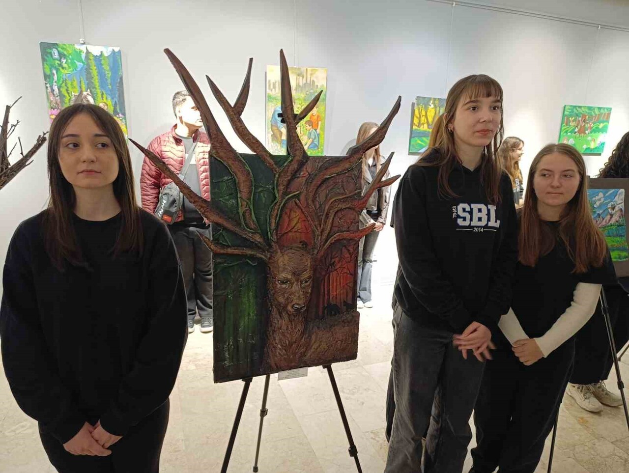 TEKİRDAĞ'DA ÖĞRENCİLERDEN DOĞA TEMALI SERGİ