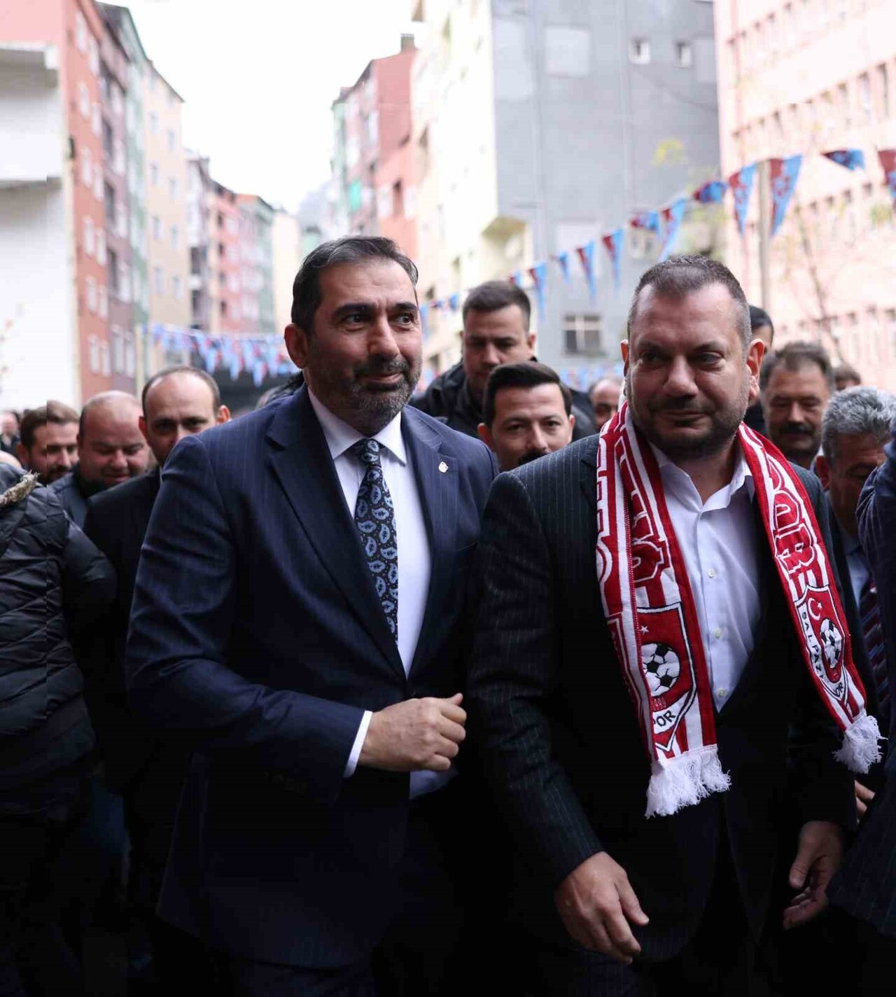 TRABZONSPOR KULÜP BAŞKANI ERTUĞRUL DOĞAN, BAZI YÖNETİM KURULU ÜYELERİYLE BİRLİKTE TRABZON’DA İLÇE...
