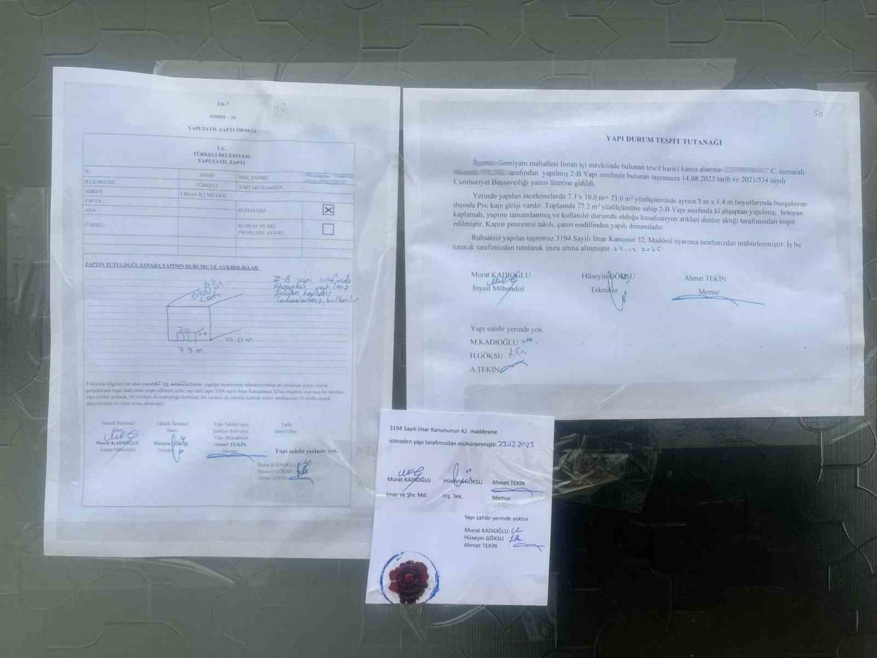 TÜRKELİ’DE RUHSATSIZ YAPILARA YASAL İŞLEM SİNOP’UN TÜRKELİ İLÇESİNE BAĞLI GEMİYANI MAHALLESİ LİMAN...