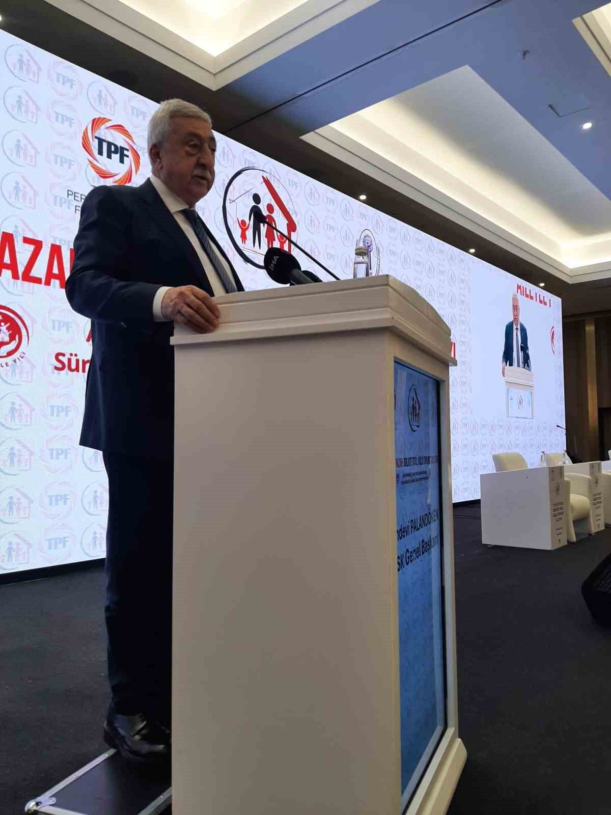 TÜRKİYE ESNAF SANATKARLARI KONFEDERASYONU (TESK) GENEL BAŞKANI PALANDÖKEN  PARAKENDE...