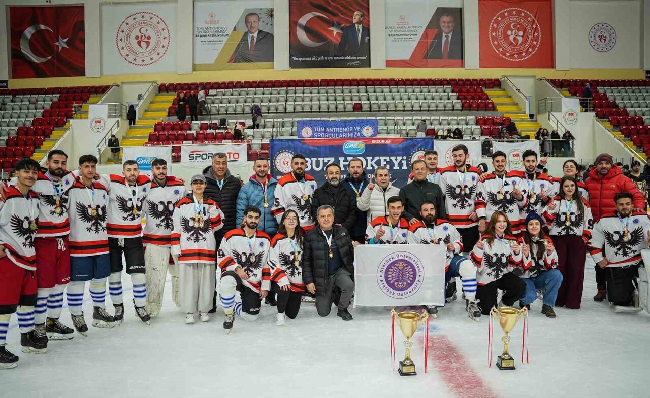 TÜRKİYE ÜNİVERSİTE SPORLARI FEDERASYONU (TÜSF) TARAFINDAN ERZURUM’DA DÜZENLENEN CURLİNG VE BUZ...
