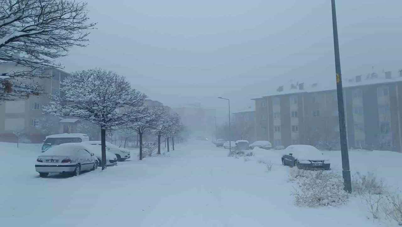 VAN’DA ETKİLİ OLAN KAR YAĞIŞI NEDENİYLE 569 YERLEŞİM YERİNİN YOLU ULAŞIMA KAPANIRKEN, UÇAK...