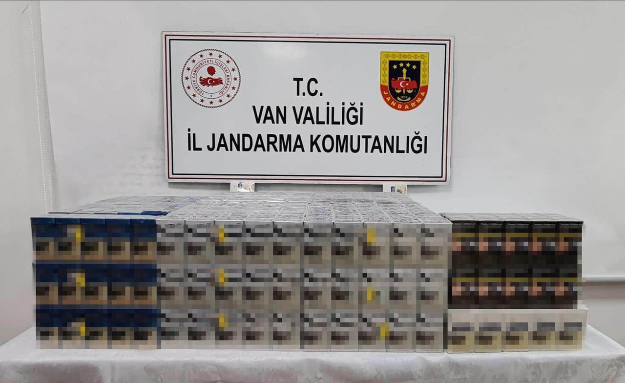 VAN’IN ÇALDIRAN İLÇESİNDE JANDARMA EKİPLERİNCE YÜRÜTÜLEN ÇALIŞMALAR SONUCUNDA BİN 230 PAKET GÜMRÜK...