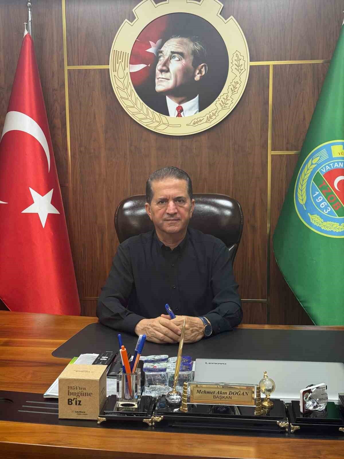 YÜREĞİR ZİRAAT ODASI BAŞKANI MEHMET AKIN DOĞAN, "ÇİFTÇİMİZ 2025 YILININ İLK AYLARINDAN İTİBAREN...