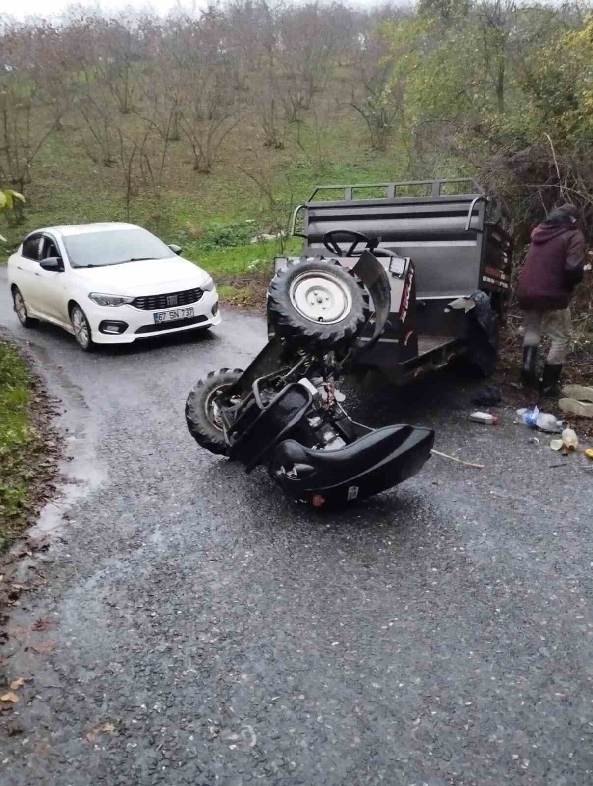 ZONGULDAK (İHA) - ZONGULDAK’IN ALAPLI İLÇESİNDE MEYDANA GELEN PAT PAT KAZASINDA 2 KİŞİ...