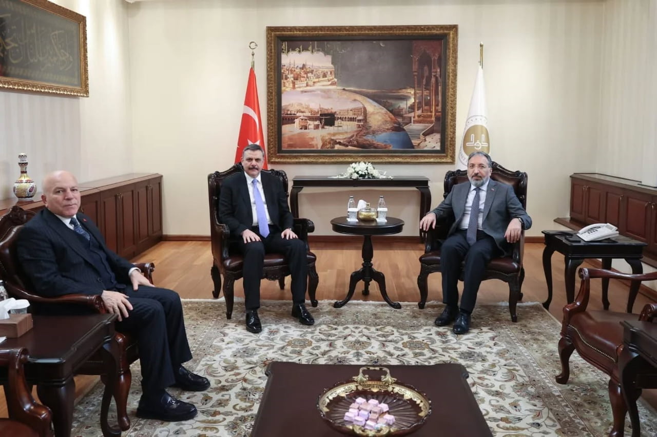 ALİ MUSTAFA ÇİFTÇİ VE BÜYÜKŞEHİR BELEDİYE BAŞKANI MEHMET SEKMEN, DİYANET İŞLERİ BAŞKANI PROF. DR....