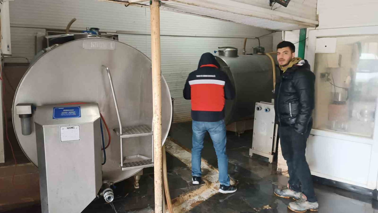ALTINTAŞ’TA SÜT SOĞUTMA TANKLARI DENETLENDİ