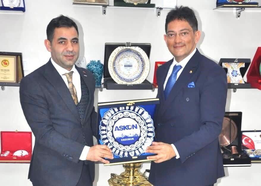 ANADOLU ASLANLARI İŞADAMLARI DERNEĞİ (ASKON) ERZURUM ŞUBE BAŞKANI YAVUZ SELİM TURAN, YÖNETİM...