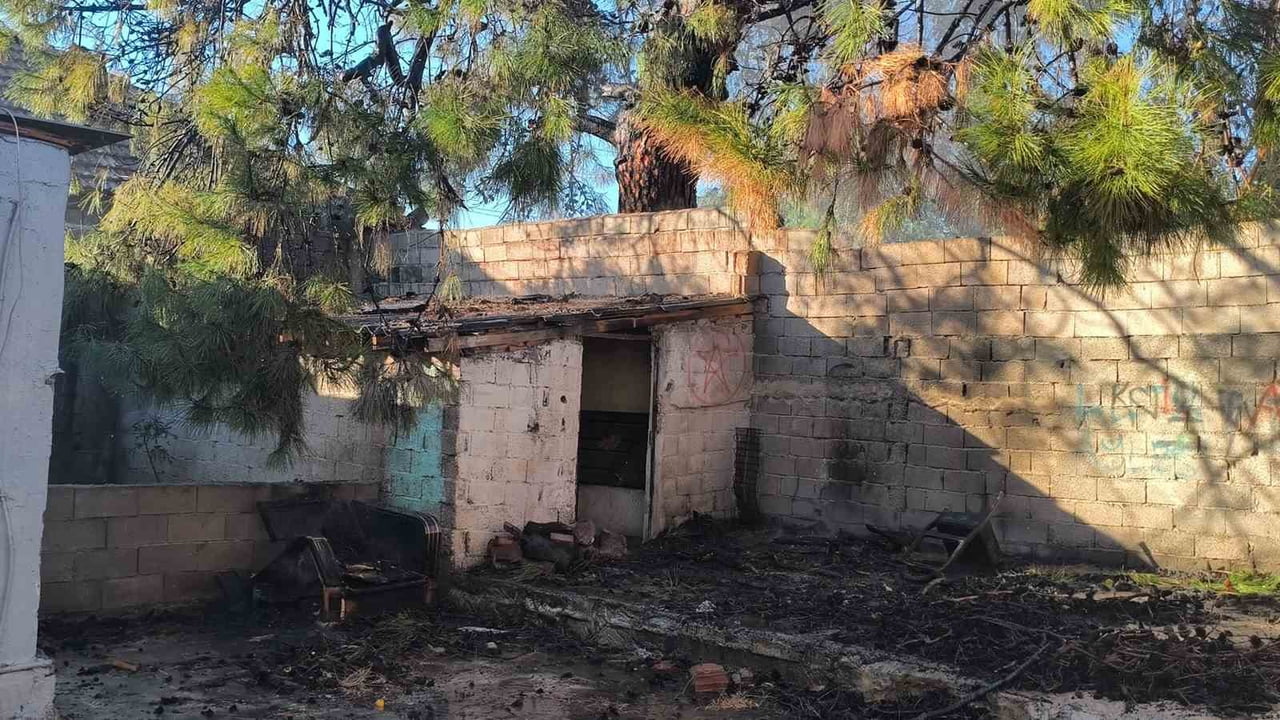 ANTALYA’DA YAKILAN ATEŞİN ÇAM AĞACINA SIÇRAMASI SONUCU ÇIKAN YANGINDA MAHALLE SAKİNLERİ ALEVLERİN...