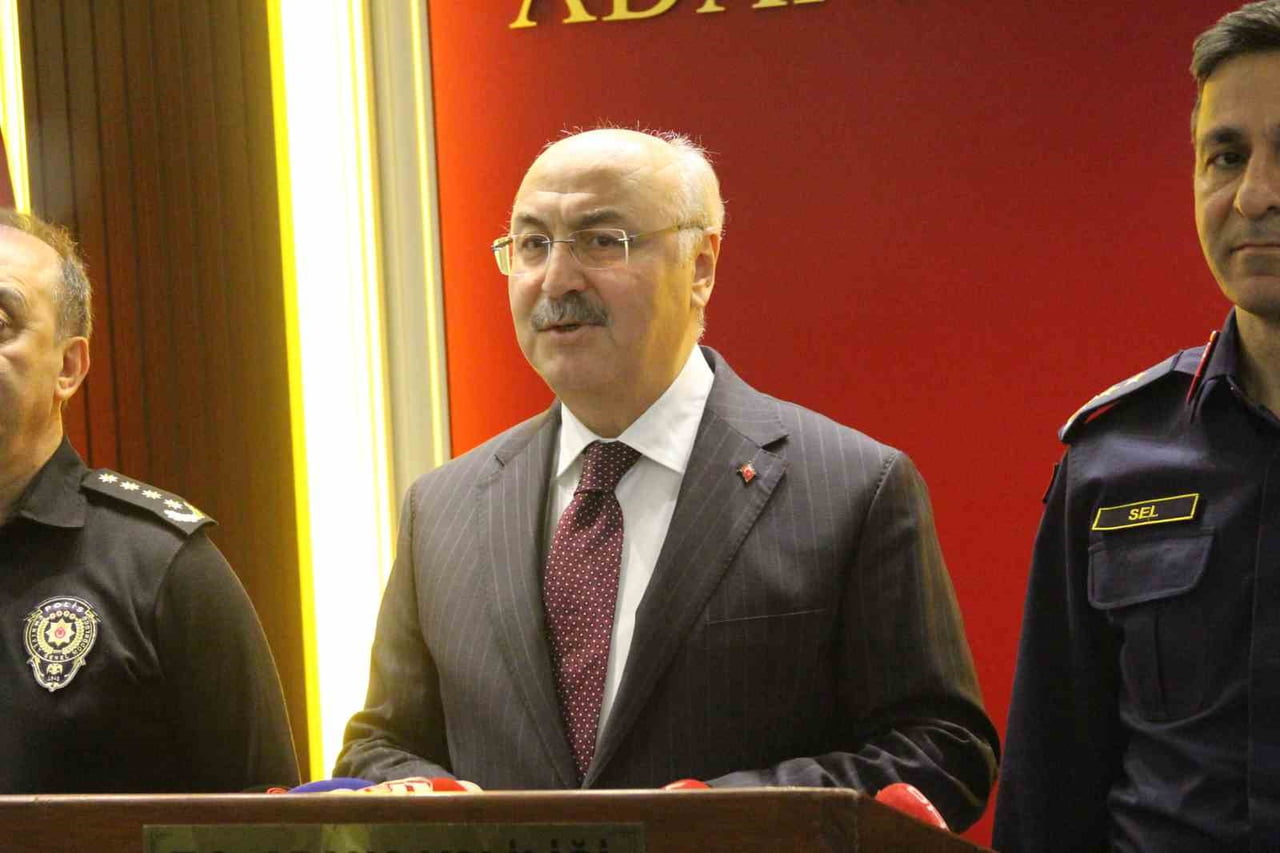 ASAYİŞ VE GÜVENLİK TOPLANTISI SONRASINDA AÇIKLAMA YAPAN ADANA VALİSİ YAVUZ SELİM KÖŞGER, "2025...