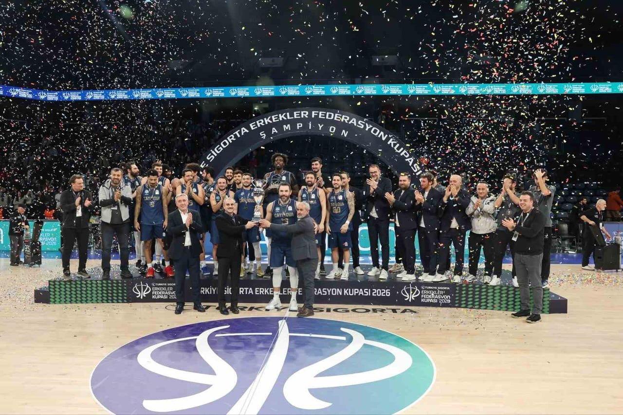 BASKETBOL ERKEKLER FEDERASYON KUPASI FİNAL MAÇINDA KONYA BÜYÜKŞEHİR BELEDİYESİ'Nİ 70-52 MAĞLUP...