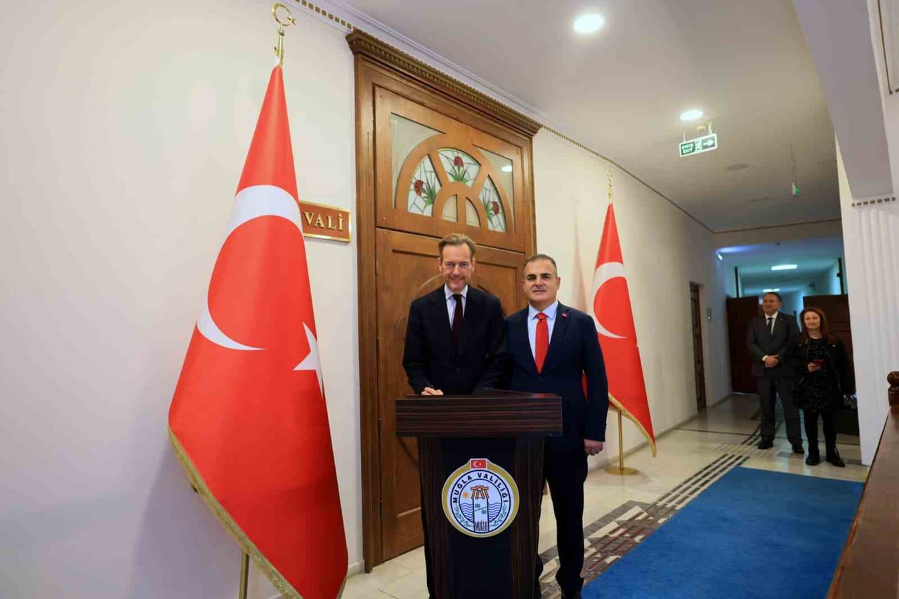 BELÇİKA BÜYÜKELÇİSİ VAN DE VELDE’DEN MUĞLA VALİLİĞİ’NE ZİYARET