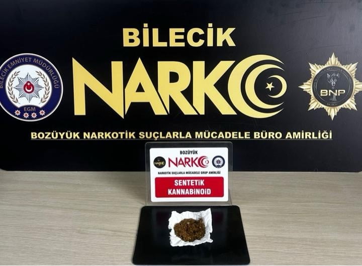 BİLECİK’TE SENTETİK KANNABİNOİD ELE GEÇİRİLDİ