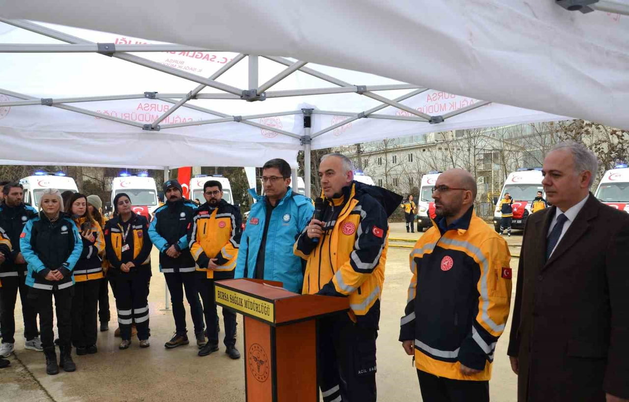 BURSA'DA 17 YENİ AMBULANS GÖREVE BAŞLADI