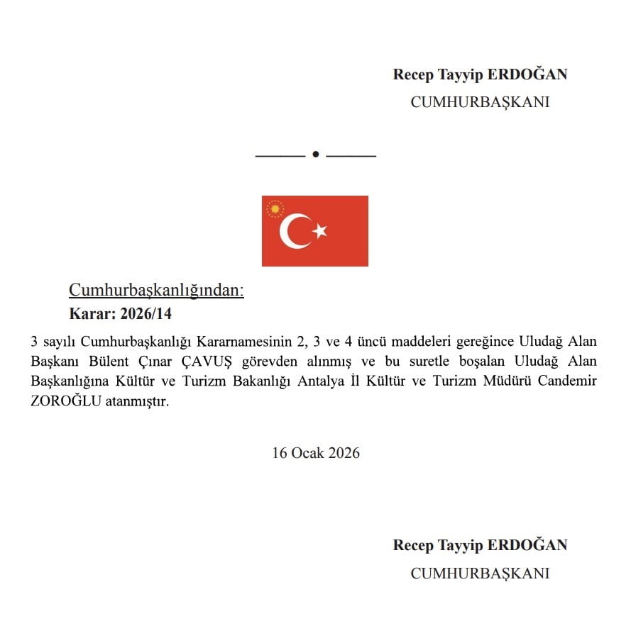 BURSA’DA ULUDAĞ ALAN BAŞKANLIĞI’NDA GÖREV DEĞİŞİMİ. GÖKÇİN ÖDÜL/BURSA-İHA