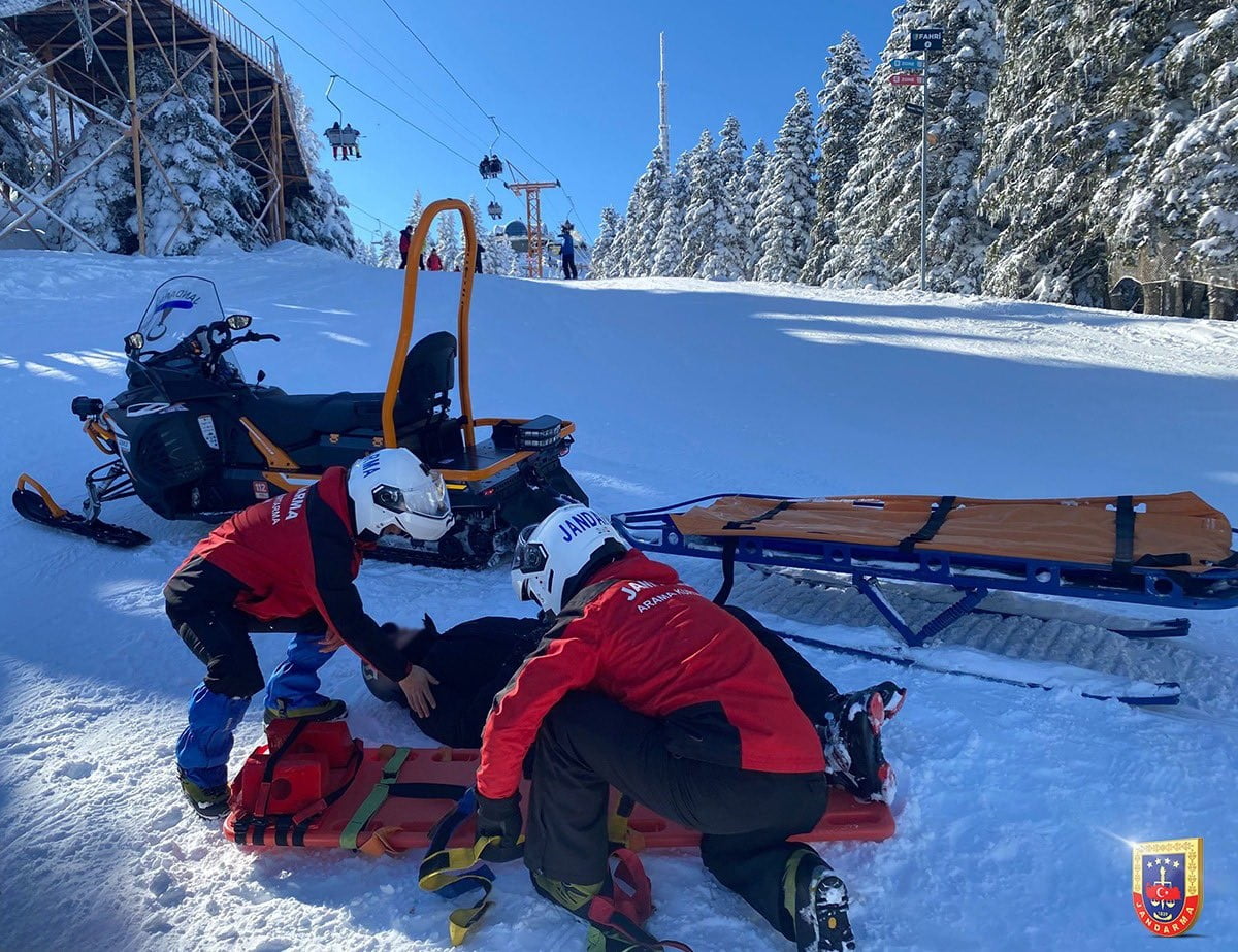 BURSA İL JANDARMA KOMUTANLIĞI EMRİNDE GÖREV YAPAN JANDARMA ARAMA KURTARMA (JAK) TİMİ, ULUDAĞ KAYAK...