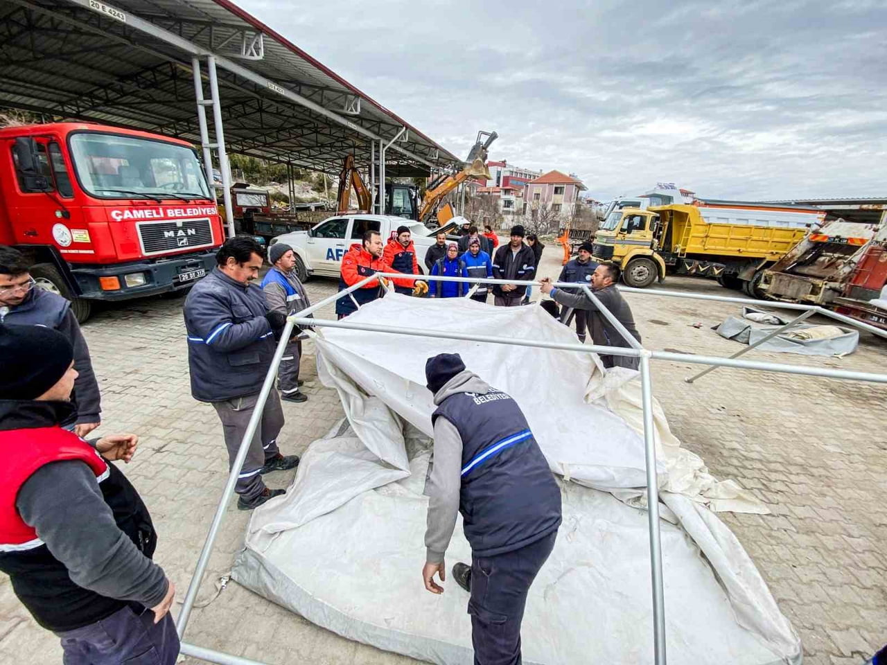 ÇAMELİ BELEDİYESİ BÜNYESİNDE OLUŞTURULAN YEREL DESTEK EKİBİ’NE, DENİZLİ AFAD TARAFINDAN AFET...