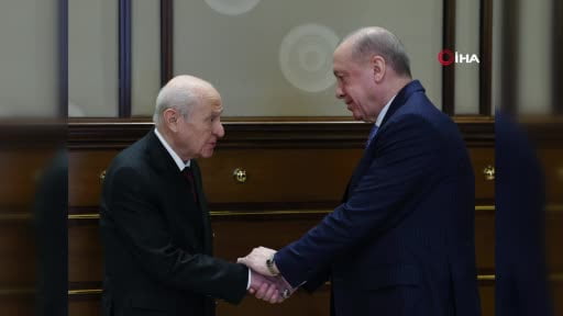 Cumhurbaşkanı Erdoğan, MHP Lideri Bahçeli'yi kabul etti