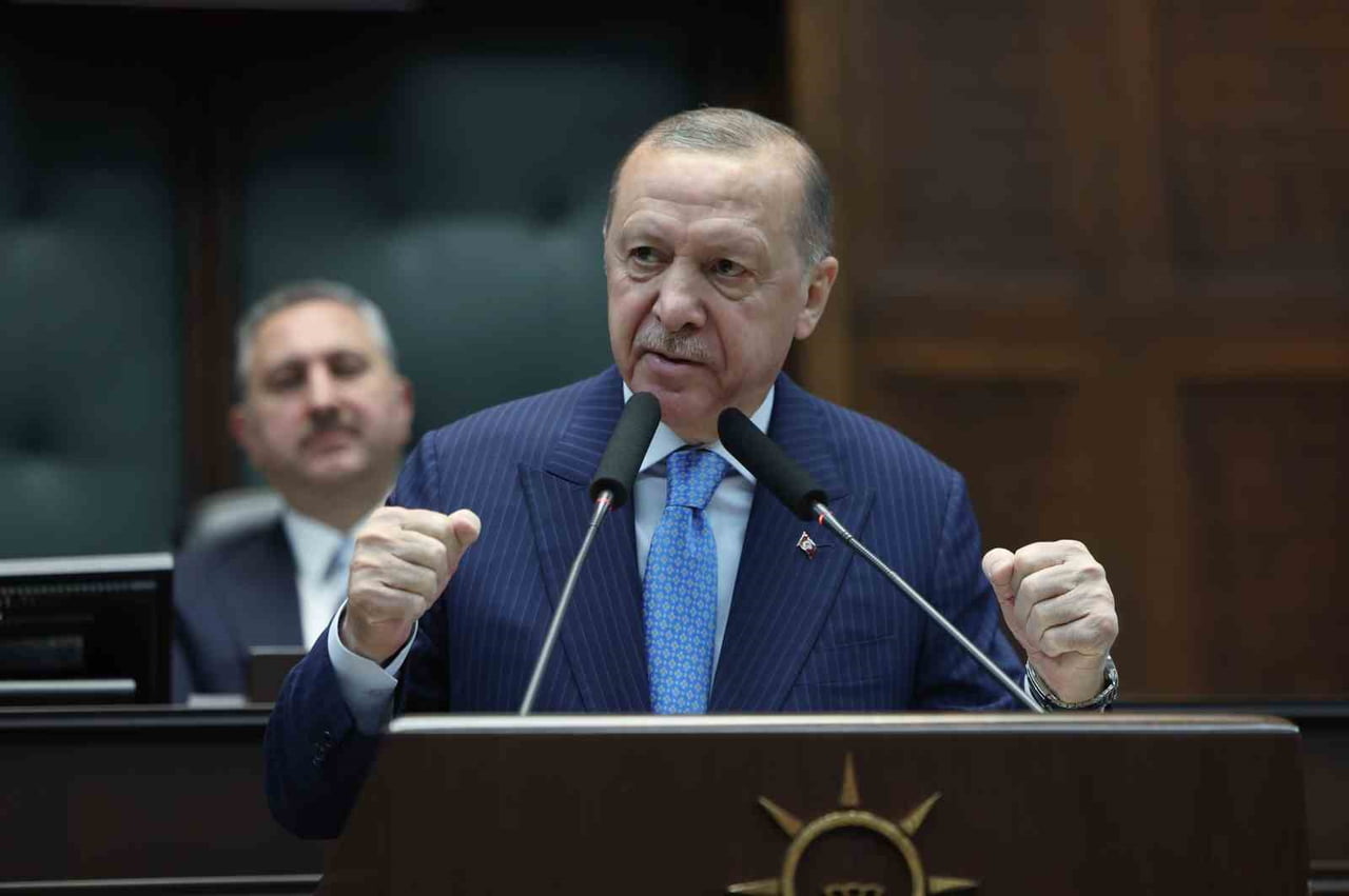 CUMHURBAŞKANI ERDOĞAN, PARTİSİNİN TÜRKİYE BÜYÜK MİLLET MECLİSİNDE (TBMM) DÜZENLENEN GRUP...