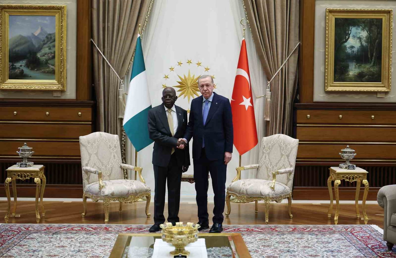 CUMHURBAŞKANI RECEP TAYYİP ERDOĞAN, NİJERYA CUMHURBAŞKANI BOLA AHMED TİNUBU VE BERABERİNDEKİ...