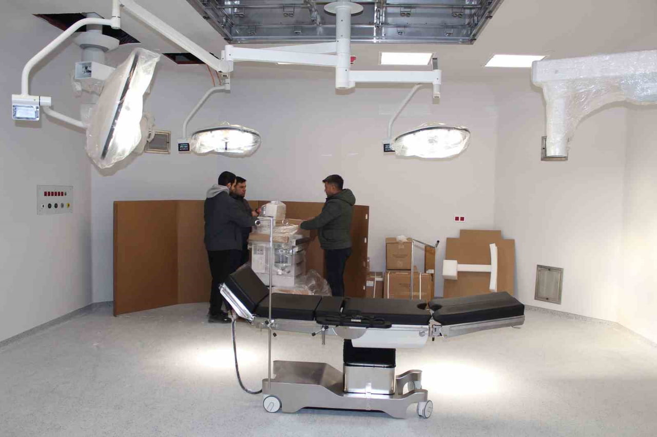 DENİZLİ'DE İNŞAAT ÇALIŞMALARI TAMAMLANAN 500 YATAKLI ACİL DURUM HASTANESİ'NDE AMELİYATHANE...