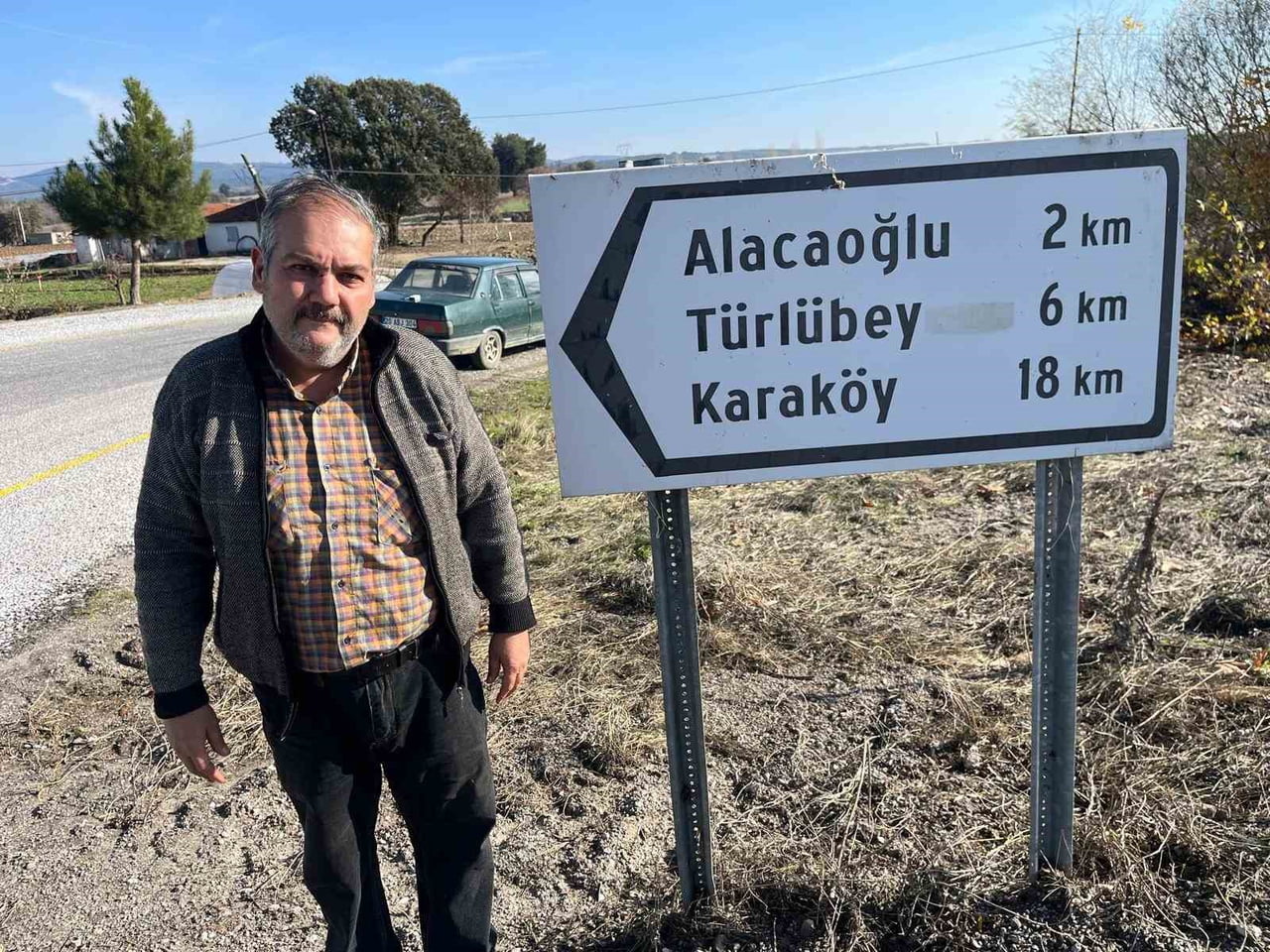DENİZLİ’NİN BULDAN İLÇESİNE BAĞLI TÜRLÜBEY MAHALLESİ’NE YAKLAŞILDIKÇA MESAFEYİ AZALTACAĞI YERDE...