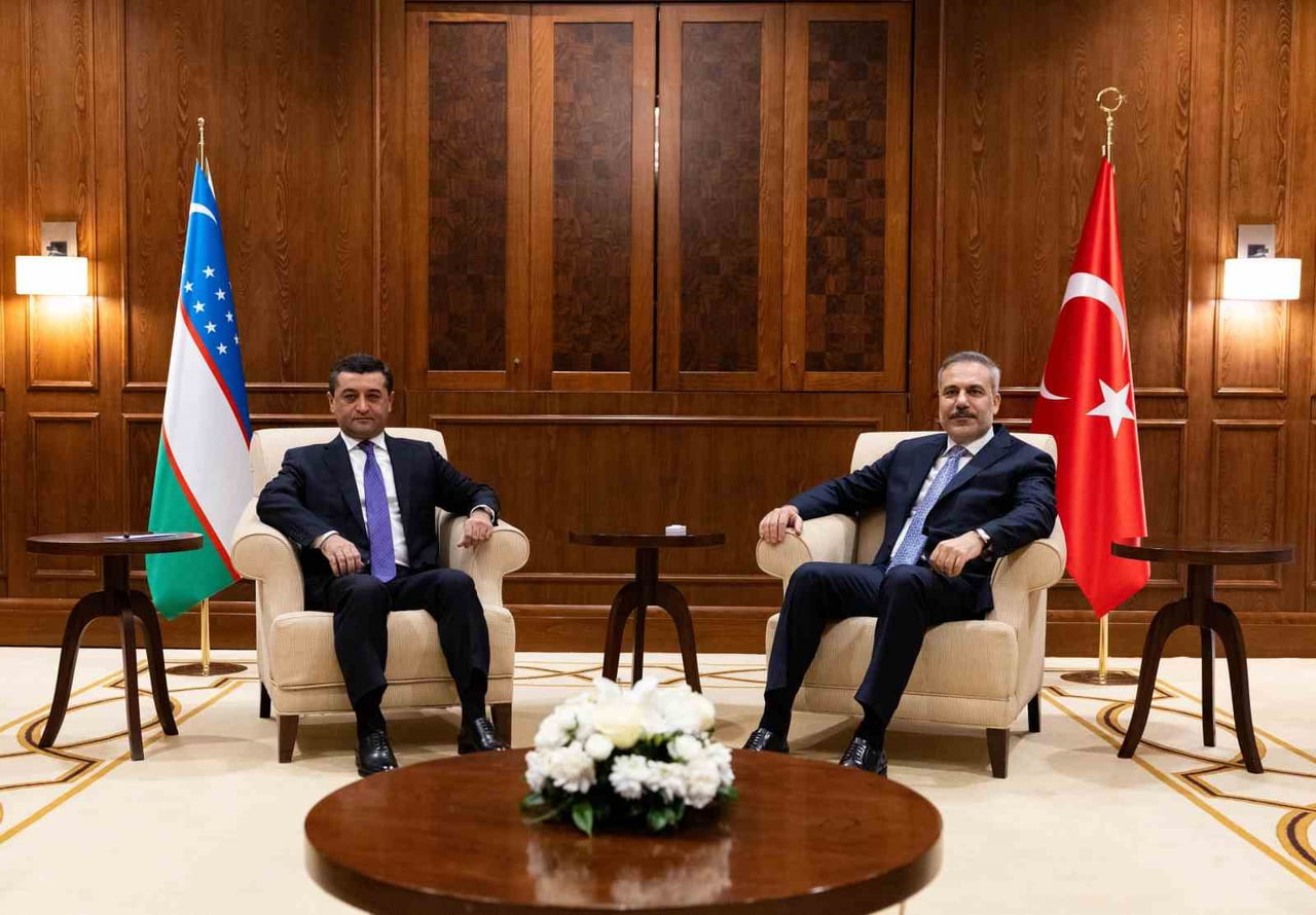 DIŞİŞLERİ BAKANI HAKAN FİDAN, ÖZBEKİSTAN DIŞİŞLERİ BAKANI BAHTİYOR SAİDOV İLE BİR ARAYA...