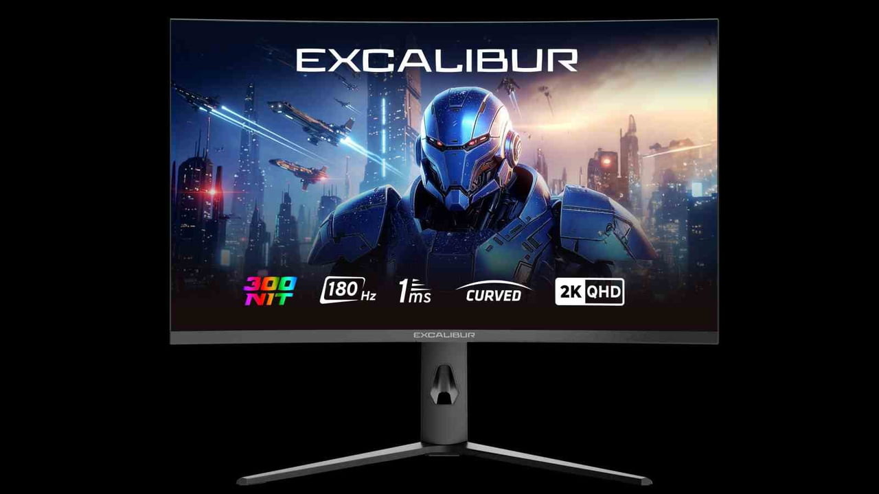 EXCALİBUR’UN 31,5 İNÇ KAVİSLİ (CURVED) EKRAN TASARIMINA, 2K QUAD HD ÇÖZÜNÜRLÜĞE VE 180 HZ YENİLEME...