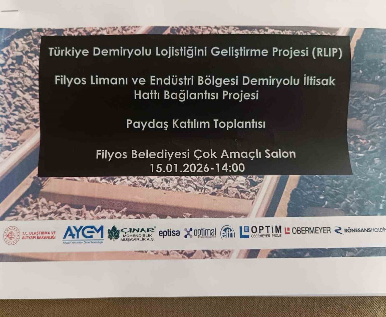FİLYOS LİMANI'NA DEMİRYOLU HATTI YAPILIYOR