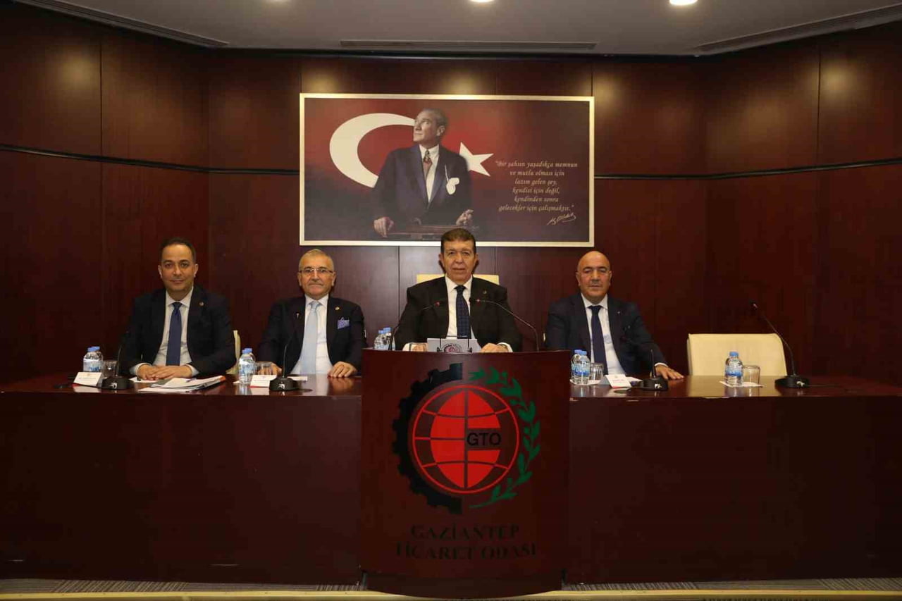 GAZİANTEP TİCARET ODASINDA (GTO) OCAK AYI OLAĞAN MECLİS TOPLANTISI, MECLİS BAŞKANI M. HİLMİ TEYMUR...