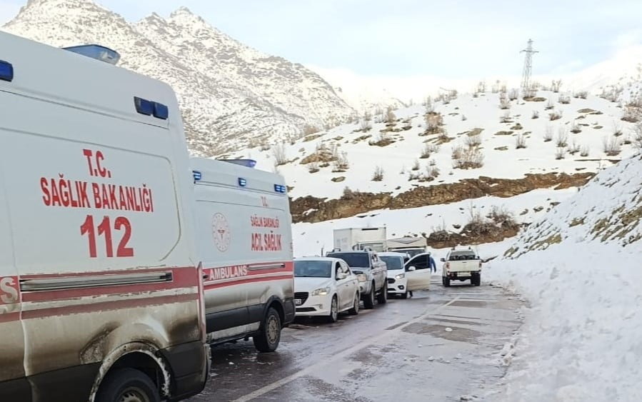 HAKKARİ'NİN DERECİK İLÇESİNDE KAMYONETİN KAZA YAPMASI SONUCU MEYDANA GELEN TRAFİK KAZASINDA 2 KİŞİ...