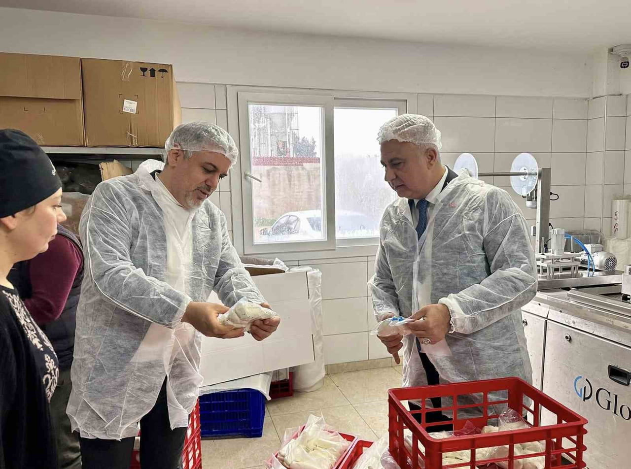 HATAY’DA İL TARIM VE ORMAN MÜDÜRLÜĞÜ EKİPLERİ, ANTAKYA İLÇESİNDE FAALİYET GÖSTEREN SÜT ÜRÜNLERİ...
