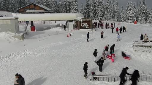 Ilgaz Dağı'nda yarıyıl tatili coşkusu