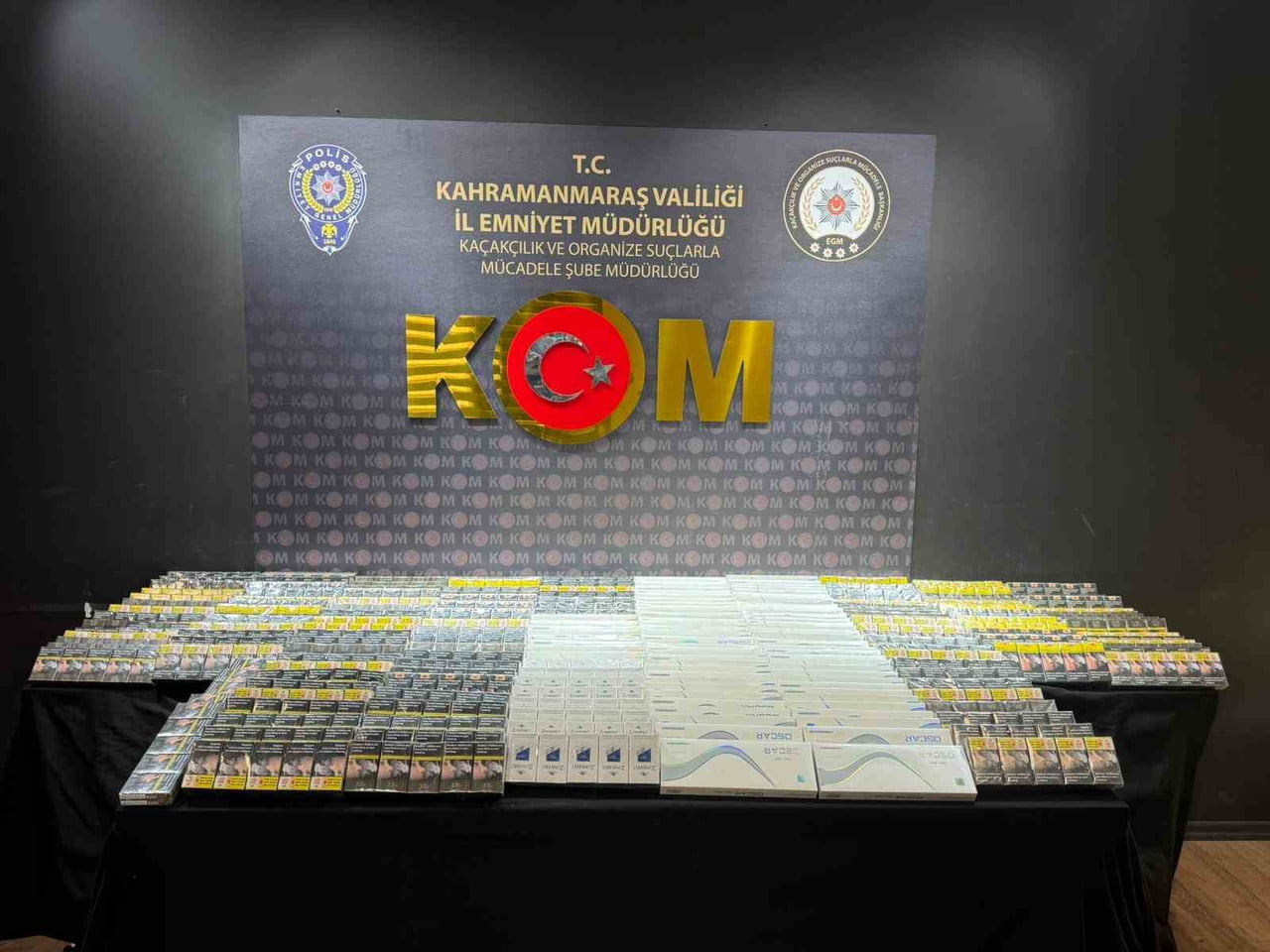 KAHRAMANMARAŞ'TA DÜZENLENEN KAÇAKÇILIK OPERASYONUNDA 10 ŞÜPHELİYE İŞLEM YAPILDI