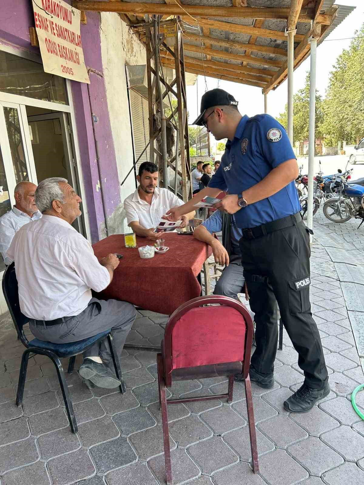 KARAKOYUNLU’DA ÖNLEYİCİ POLİS FAALİYETLERİ: 3 BİN 130 VATANDAŞ BİLGİLENDİRİLDİ