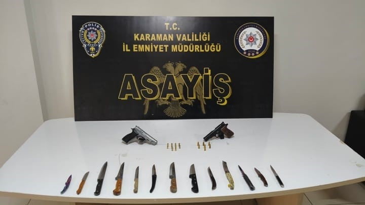 KARAMAN’DA POLİS EKİPLERİNCE SON 1 HAFTADA GERÇEKLEŞTİRİLEN ASAYİŞ VE TRAFİK UYGULAMALARINDA 13...