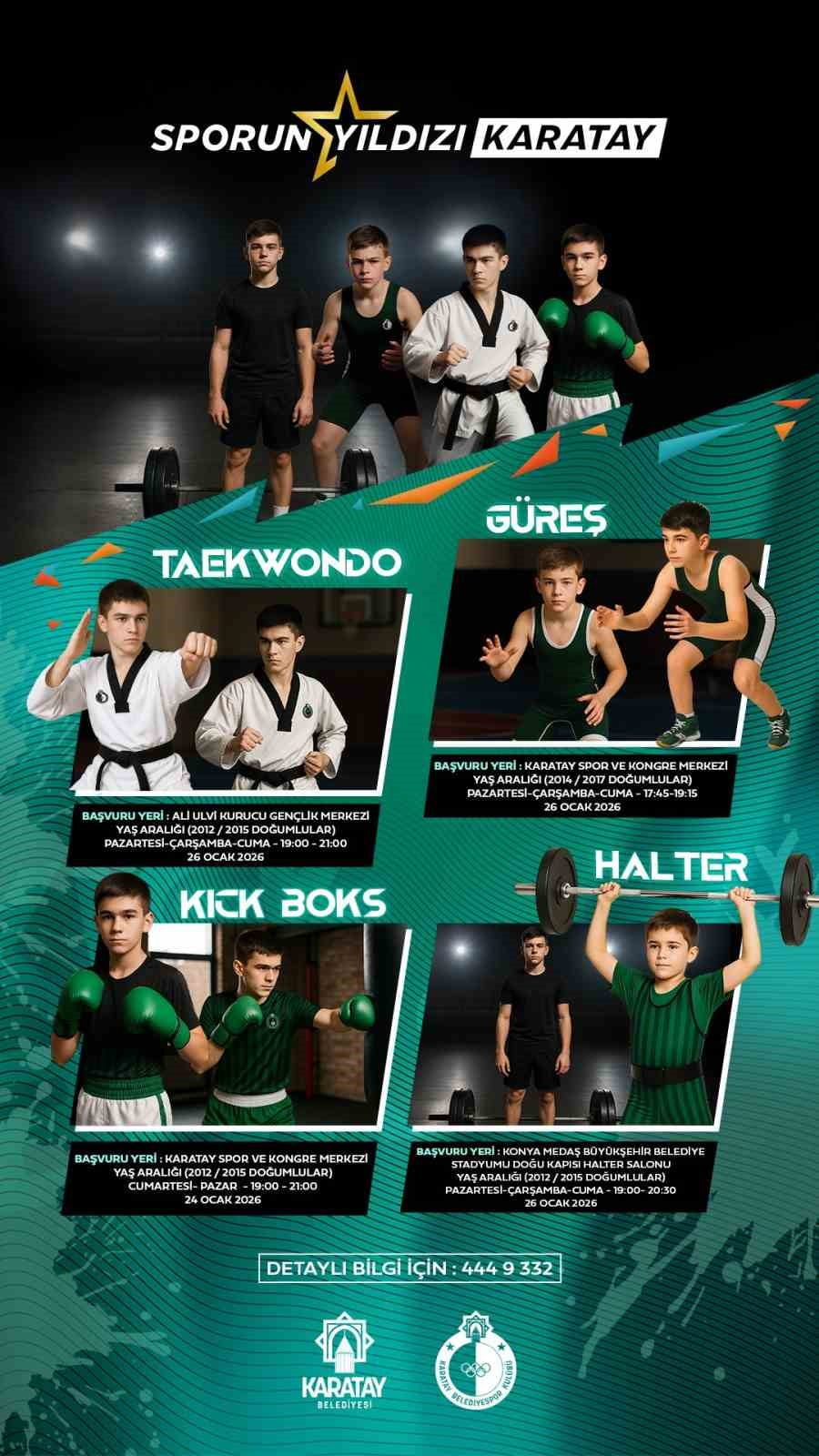 KARATAY BELEDİYESPOR KULÜBÜ, "SPORUN YILDIZI KARATAY" PROJESİ KAPSAMINDA 2012-2017 DOĞUMLU...